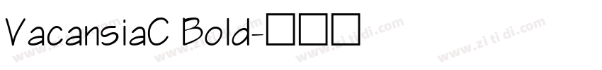 VacansiaC Bold字体转换